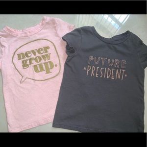 Old Navy 2T glitter graphic Tees